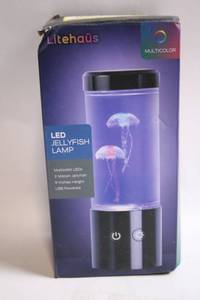 lot 60 image: Litehus Multicolor LED Jellyfish Lamp with USB Power