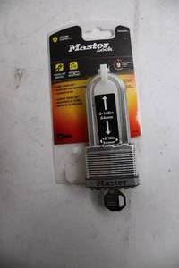 lot 75 image: Master Lock Laminated Steel Padlock with Key