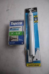 lot 78 image: Tapcon Concrete Screw Anchors and Wright Products Door Closer Set