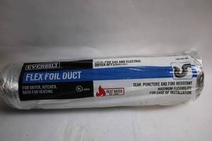 lot 83 image: Everbilt Flex Foil Duct 4 in x 25 ft for Dryer and Bath Fan Venting