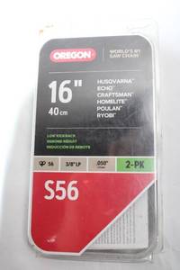 lot 87 image: Oregon 2-Pack 16 Chainsaw Chains S56
