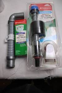 lot 91 image: Fluidmaster Universal Toilet Fill Valve and Flapper Kit