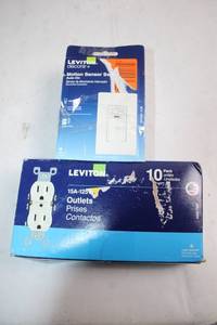 lot 106 image: Leviton Motion Sensor Switch and 10-Pack Outlets