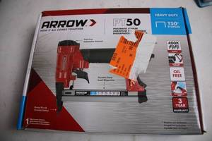 lot 121 image: Arrow PT50 Pneumatic Stapler for Heavy Duty T50 Staples