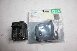 lot 125 image: Siemens 2-Pole Circuit Breaker 125A with 50A Rating