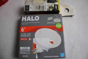 lot 131 image: HALO Slim Canless 6 LED Downlight with Clear Glass LED Bulb