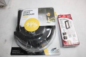 lot 137 image: Universal Dust Shroud Pro and Hole Cutter Set