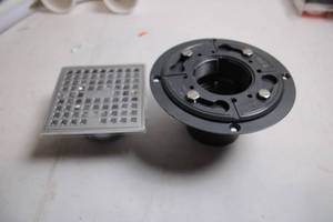 lot 149 image: PVC Shower Drain with Square Strainer