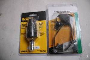 lot 153 image: DeWalt Pressure Washer Nozzle and Cobra Drain Pipe with Accessories