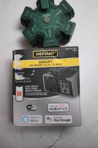 lot 173 image: Defiant Smart Outdoor Plug 15-Amp with WiFi Compatibility