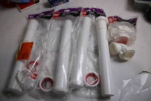 lot 175 image: Set of 4 Oatey 1-12 Inch Tube Extension Kits with Couplings