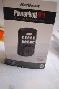 lot 185 image: Kwikset Powerbolt 250 Keypad Electronic Lock
