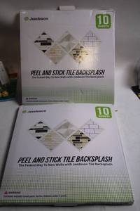 lot 186 image: Jeedson Peel and Stick Tile Backsplash - Set of 20 Sheets