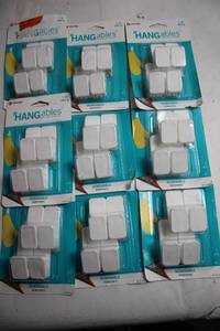 lot 217 image: Lot of 9 Packs of Velcro HANGables Removable Wall Fasteners