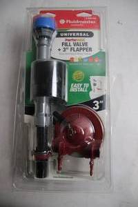 lot 220 image: Fluidmaster 3-Inch Universal Toilet Fill Valve & Flapper Combo