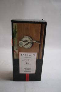 lot 230 image: Baldwin Prestige Series Tobin Lever Satin Nickel Keyed Entry Lock