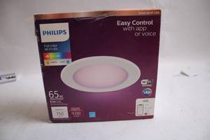 lot 249 image: Philips Smart Wi-Fi LED Recessed Light Fixture
