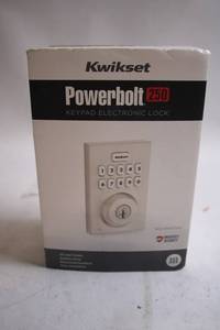 lot 250 image: Kwikset Powerbolt 250 Keypad Electronic Lock with Satin Nickel Finish