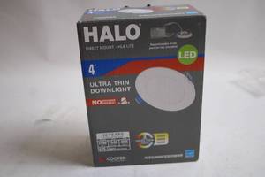 lot 257 image: Halo 4-Inch Ultra Thin LED Downlight, Direct Mount