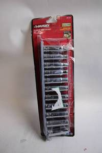 lot 287 image: Husky 11-Piece Deep Socket Set - 12 inch Drive, MM