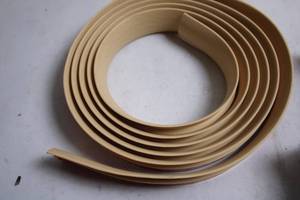 lot 294 image: 9.8ft PVC Floor Edging Transition Trim Strip in Maple Wood Color