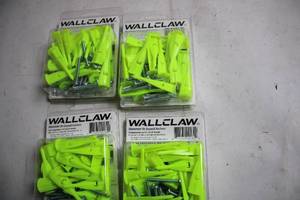 lot 302 image: WallClaw Drywall Anchors with Screws - 100 Pack