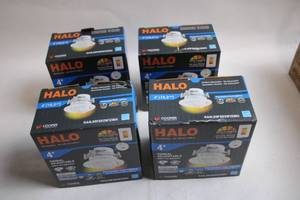 lot 307 image: Set of 4 Halo 4 Gimbal Adjustable LED Recessed Lights