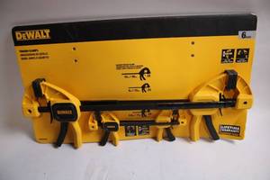 lot 309 image: DeWalt Trigger Clamps 6-Piece Set for Woodworking & Clamping