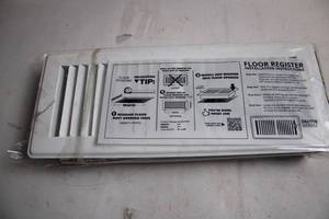 lot 312 image: Everbilt 4 x 10 Floor Register with 2-Way Air Deflection