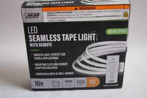 lot 315 image: 16ft LED Seamless Tape Light with Remote