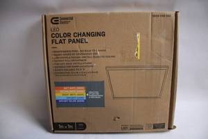 lot 319 image: Commercial Electric LED Color Changing Flat Panel Light