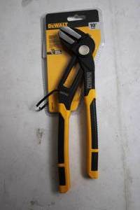 lot 326 image: DEWALT 10-Inch Straight Jaw Push-Lock Pliers
