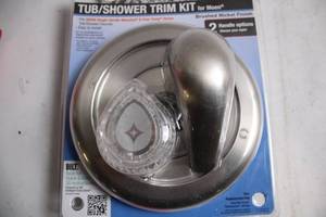 lot 327 image: Moen TubShower Trim Kit with Brushed Nickel Finish