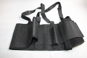 lot 329 image: Adjustable Black Lumbar Support Brace Belt