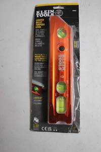 lot 338 image: Klein Tools Lighted Billet Torpedo Level with Magnet Track