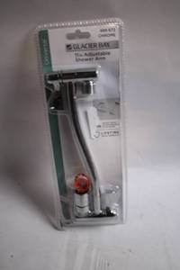 lot 340 image: Glacier Bay Universal 11-Inch Adjustable Chrome Shower Arm