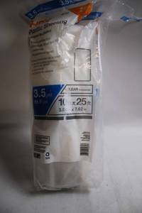 lot 343 image: Clear Plastic Sheeting 10ft x 25ft - 3.5 Mil Thickness