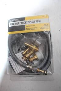 lot 375 image: Everbilt Pull-Out Faucet Spray Hose with Quick Connect Adapters