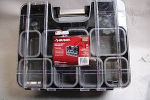 lot 382 image: Husky Double-Sided Organizer with Adjustable Compartments