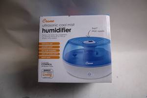 lot 387 image: Ultrasonic Cool Mist Humidifier with 360° Mist Nozzle and Night Light