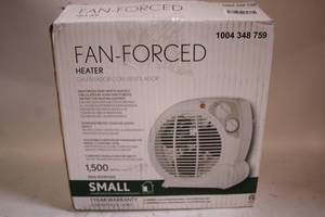 lot 431 image: Fan-Forced Portable Heater with Adjustable Thermostat