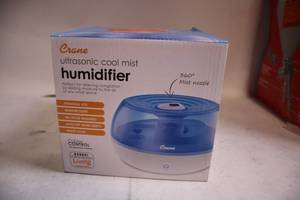 lot 434 image: Crane Ultrasonic Cool Mist Humidifier with 360° Mist Nozzle