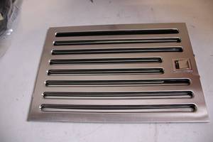 lot 440 image: Stainless Steel Wall or Floor Vent Grate with Adjustable Louvers
