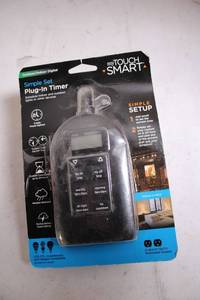 lot 470 image: myTouchSmart Simple Set Plug-In Timer for Lights and Devices