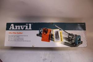lot 486 image: Anvil 14-inch Tile Cutter with Rip Guide