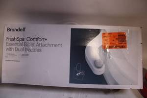 lot 489 image: Brondell FreshSpa Comfort Bidet Attachment with Dual Nozzles