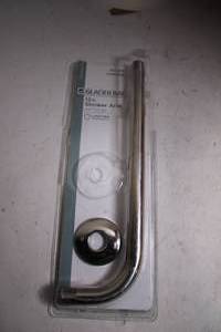 lot 493 image: Glacier Bay 12 in. Chrome Shower Arm with Flange