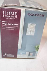 lot 500 image: Home Decorators Collection Reina 1-Light Wall Sconce