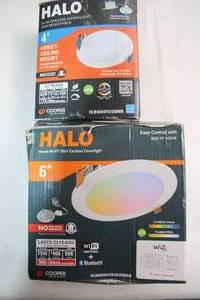 lot 99 image: Set of 3 Halo Smart Wi-Fi Downlights and GE Under Sink Water Filtration System