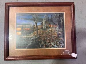lot 78 image: Jim Hansel Cabin Print